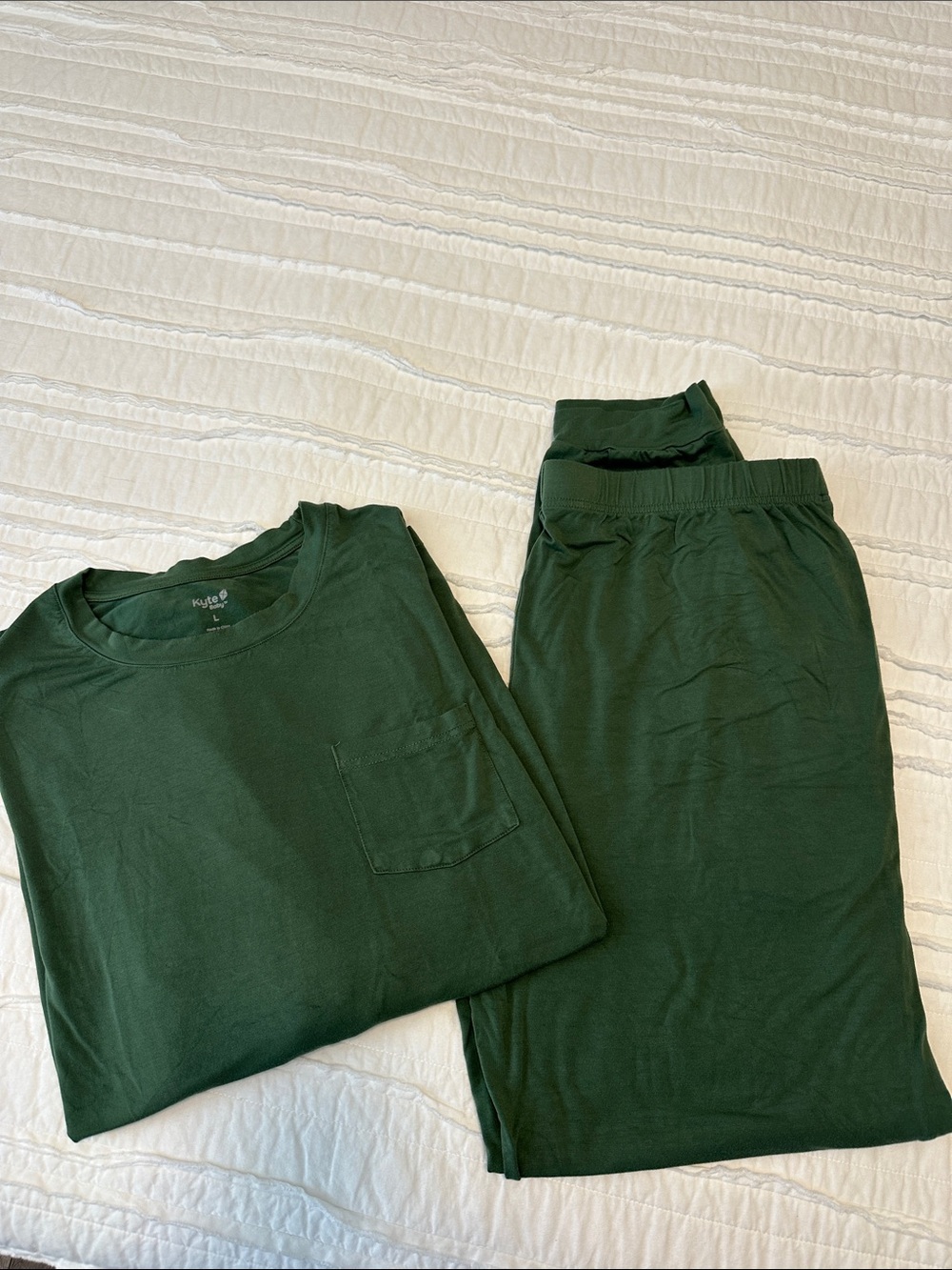 Kyte BABY Dark Green Mens Jogger Set size L